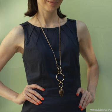 Колье Fiore Luna, COFFE AGATE